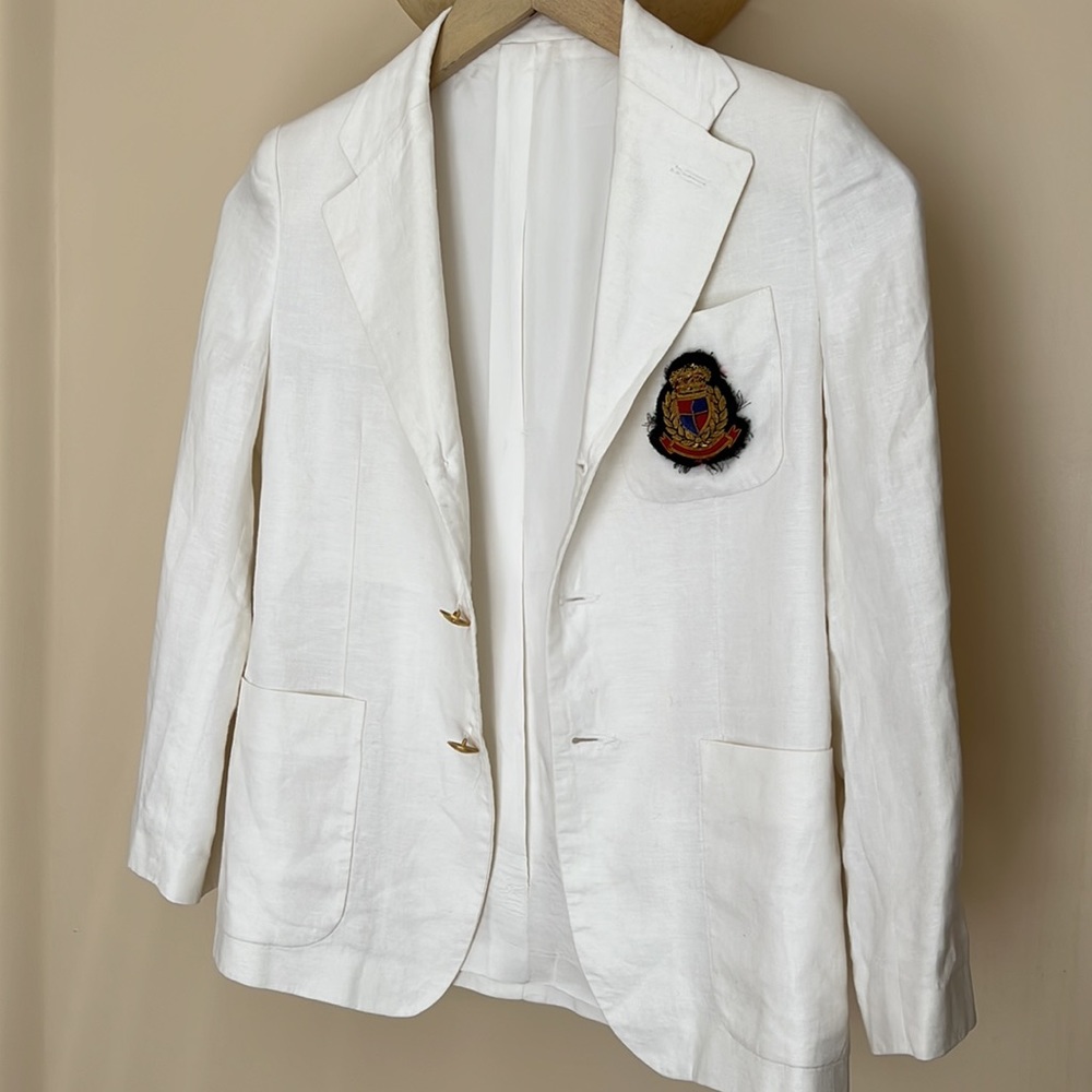 DETOMASO boys linen blazer sz 9